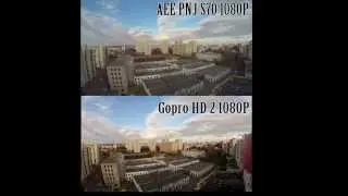 GoPro HD 2 VS AEE S70 ! sport cam Comparison !!! hard test !