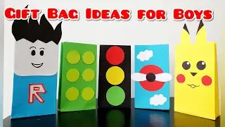 Theme Party Bags for Boys / Birthday Party Bags / Goodie Bags Ideas / DIY Gift Bags / Loot Bags