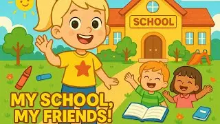 My School, My Friends | Fun Friendship & Learning Song for Kids | Preschool Sing-Along