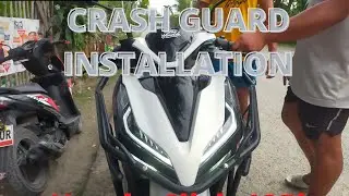 HOW TO INSTALL CRASH GUARD IN HONDA CLICK 125i//#vlog65