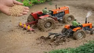 Diy projects mini Tractor Trolley farming working | tractor and hulk video