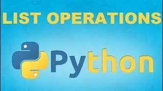 List operations in Python 3
