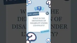 What Is the Definition of Disability Under LTD Policy? #shorts