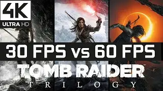 All Tomb Raider Games - 30 fps VS 60 fps Comparison - 4K 60 FPS