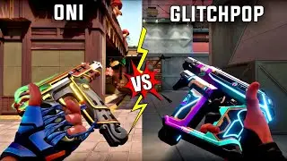 Oni Frenzy VS Glitchpop Frenzy Comparison || Which One Is The Best Frenzy Skin In Valorant ||