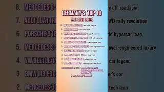 Best German Cars Ever (My Top 10)
