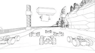 Rollcage Redux Remake Direct3D 4k Untextured presents the 