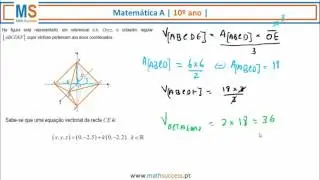 MAT 10 Tema 3  ficha 10 ex1 Cálculo vectorial no espaço