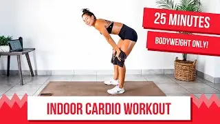 25-minute indoor cardio workout | No running, intense!