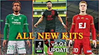 eFootball 2026 v5.0.1 NEW KITS Update 🔥 LIGUE 2 BKT 😍 Best Jersey in eFootball 2026 #efootball