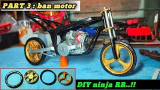 CARA SAYA MEMBUAT MINIATUR MOTOR KAWASAKI NINJA RR part 3 : Membuat Ban