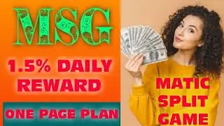 MSG-MATIC SPLIT GAME// ONE PAGE PLAN