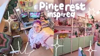 Decorating My ART STUDIO 🍀 Dopamine Decor & Pinterest Inspired 🐛