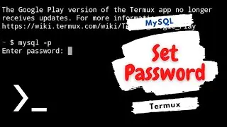 How to Set Password in MySQL in Termux | MySQL in Android Phone | Edubasics