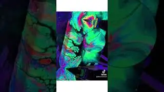 Neon Swipe and Spin / Acrylic Paints