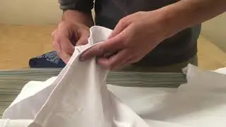 How to iron a t shirt with creases