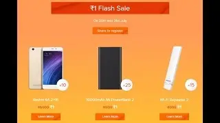 Rs.1 Mi Sale | Xiaomi Mi Fan Festival 2018