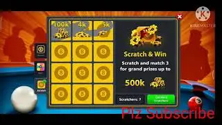 8 ball pool challenge  #scratch & win