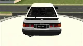 Sims 2 Car Conversion by VoVillia Corp. - 1985 Toyota Corolla GT-S