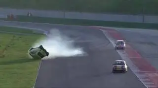 Massive Trofeo Abarth crash at Misano 2016