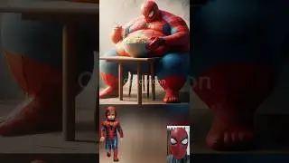 fat superheroes eating noodles at a stall💥 Marvel & DC-All Characters #marvel #avengers #shorts