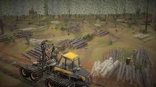 FS19 | Harvesting Beautiful Spruce Forest | Timelapse