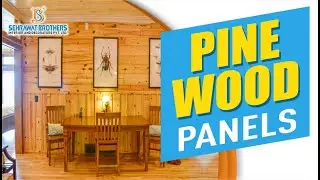 Pine Wood Panels | Natural pine wood wall partition design | How to install a decorative wood panel.