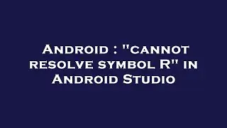 Android : 