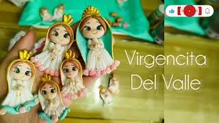 VIRGEN DEL VALLE en porcelana fría 👑 Masa Flexible | Clay 
