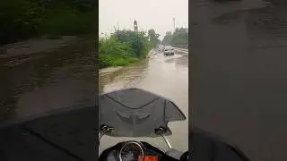 Ride in rain 🌧️ #coupleriders  #adventure #islamabad