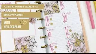 Plan with Me- Mini Happy Planner- Nov 28-Dec 4, 2022