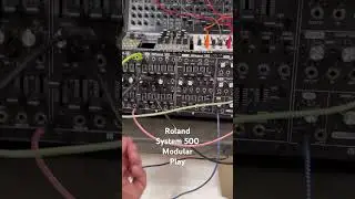 Playing with the Roland Sytem 500 Modular #synthesizer #eurorack