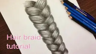 HOW TO DRAW A BRAID IN 10 STEPS 👍| REALISTIC HAIR DRAWING TUTORIAL #1 | STEP BY STEP