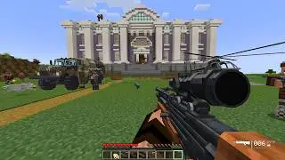 We Became Pillagers and Rob Biggest Villagers Bank Using Modern Weapons 😱