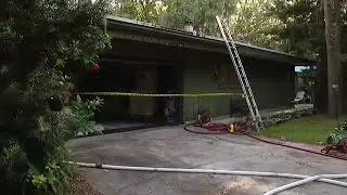 Cat rescued from house fire