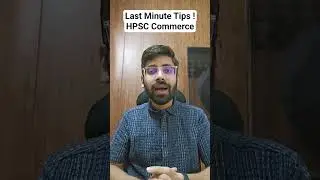 Last Minute Tips | HPSC AP Commerce 2025 | Screening Test #hpsc