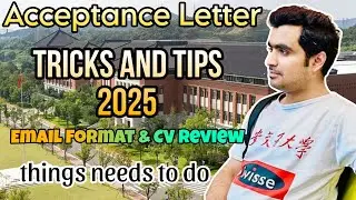 How to get Acceptance Letter From Chinese Professors 2025 - Tips and Tricks  | CSC Scholarship