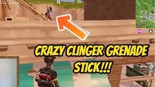 Funny sticking Clinger grenade kill fortnite