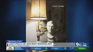 Lost piece of ancient roman sculpture found in thrift store.