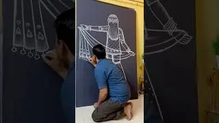 Learn to draw a girl wearing a chunari 👰🏻&zwj;♀️ #art #drawing #shortvideo