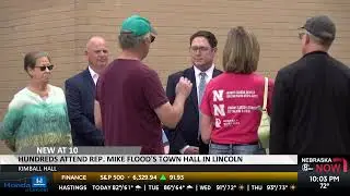 Hundreds get heated at Rep. Mike Flood&rsquo;s town hall in Lincoln