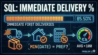 LeetCode 1174 | Immediate Food Delivery II | Step-by-Step Explanation | Interview Friendly Approach