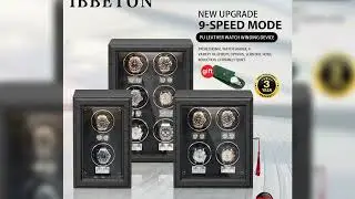 #IBBETON Luxury Leather Watch Winder High-End Automatic Watches Boxes with Mabuchi Motor Watch Cabi