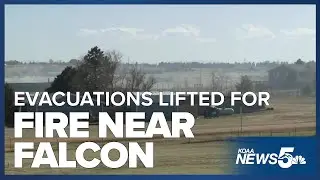 Jones and Murr Road evacuations lifted for fire burning by Falcon