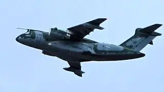 Brazil Air Force  Embraer KC-390 Takeoff from LAX Airport 🛫 #lax #aviation #planes #Boeing
