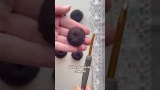 #crochet #howto #knitting #irish #button #simple #stitch #chain #viralshorts #chocolate #вязание #mk