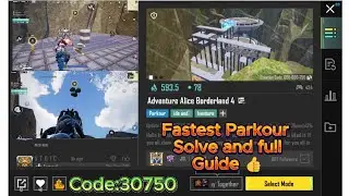 🔥 BGMI WOW | Adventure Alice Borderland 4 Parkour (Code: 30750) 😱 | Full Walkthrough | Electro Drago