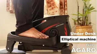 AGARO Under Desk Elliptical Exercise Machine | Mini Exercise Bike Cycle for Home Office