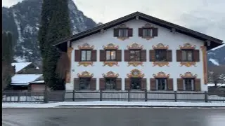 Oberammergau. Граница Австрии. Отпуск с детьми на новогодние каникулы 🎄⛄️❄️