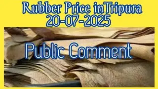 Today Rubber Price inTripura 20-07-2025 || Public Comments@ShortGuide123youtube